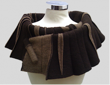 SHAWLKRAAG darkbrown-taupe