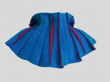 SHAWLKRAAG WOLVILT turquoise-cyclamen