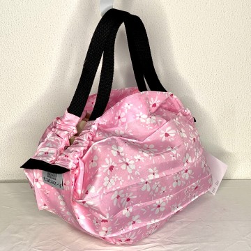 VOUWTAS origami (roze-lichte bloem)