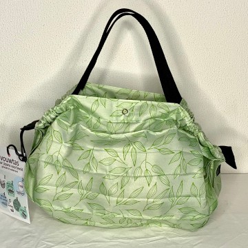 VOUWTAS origami (groen-lichtgroen blad)