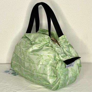 VOUWTAS origami (groen-lichtgroen blad)