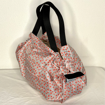 VOUWTAS origami (crème-rood regenboogje)